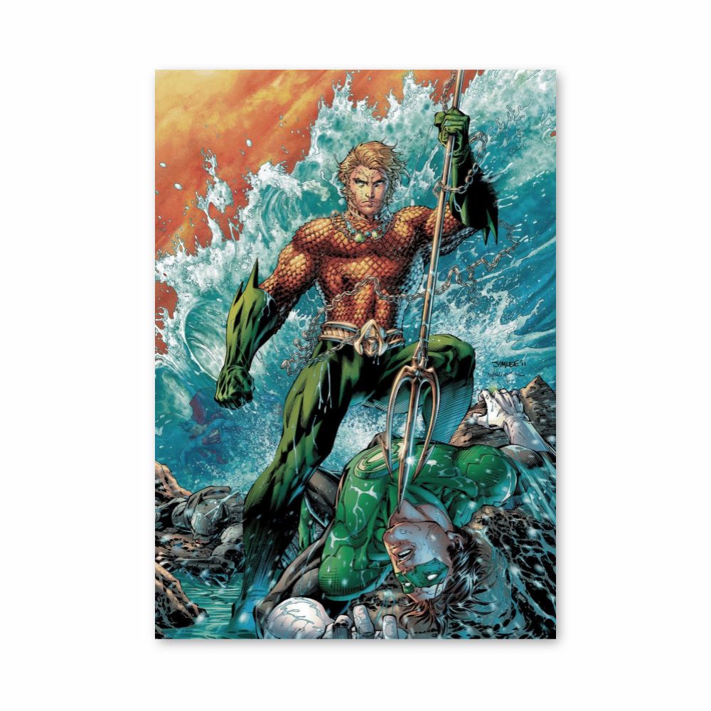 Poster Aquaman gegen Green Lantern