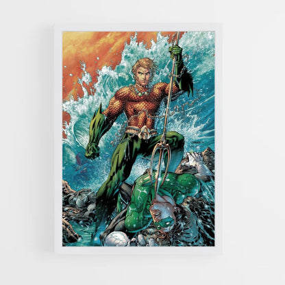 Poster Aquaman gegen Green Lantern