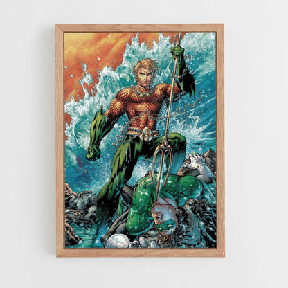 Poster Aquaman gegen Green Lantern