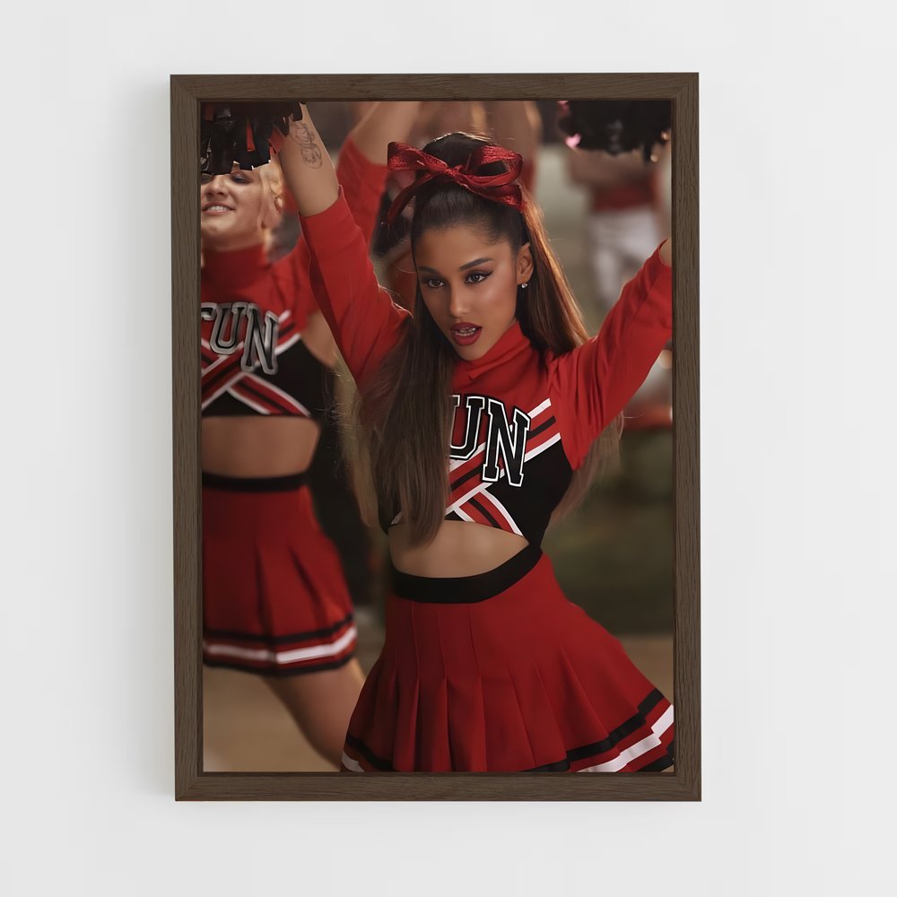 ariana-grande-1 cadre Bois foncé