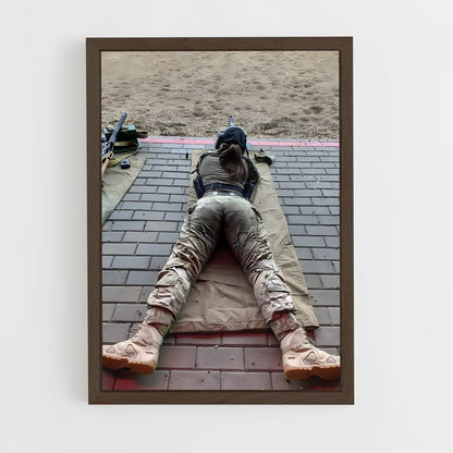 army-2 cadre Bois foncé