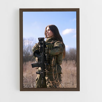 army-6 cadre Bois foncé