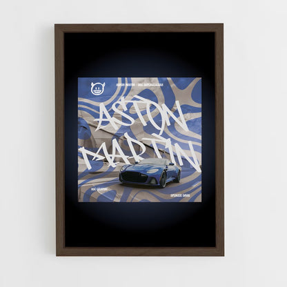 aston-martin-1 cadre Bois foncé