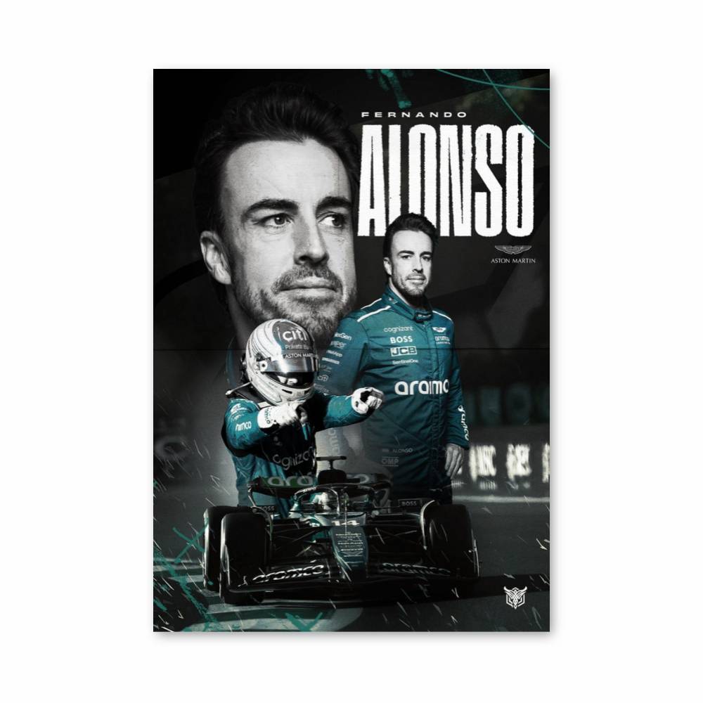 Poster Aston Martin Alonso