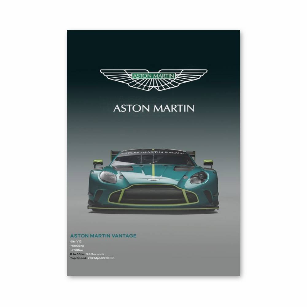 Poster Aston Martin Vantage