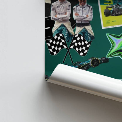 Poster Aston Martin Formel 1