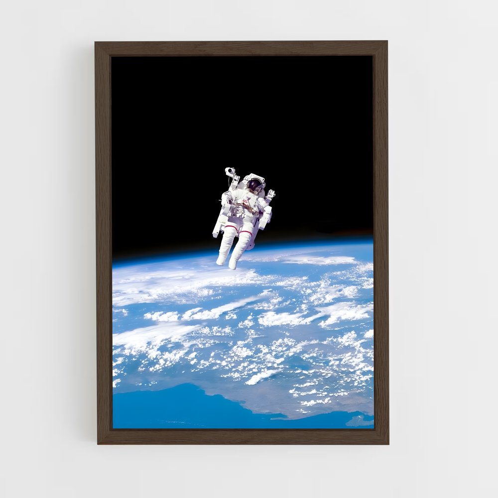 astronaut-2 cadre Bois foncé