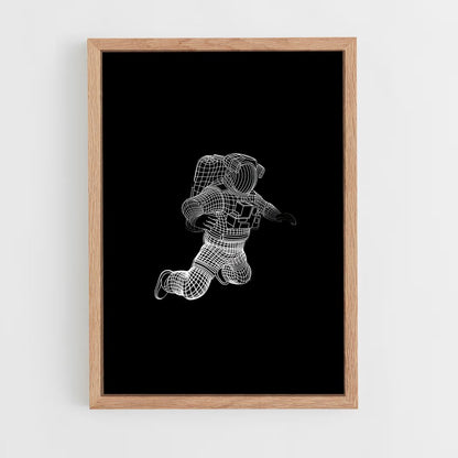 astronaut-6 cadre Bois clair