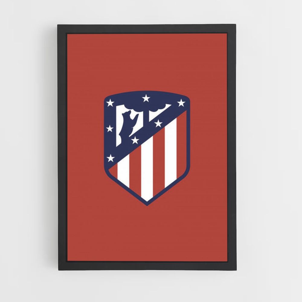 Poster mit Atlético-Madrid-Logo