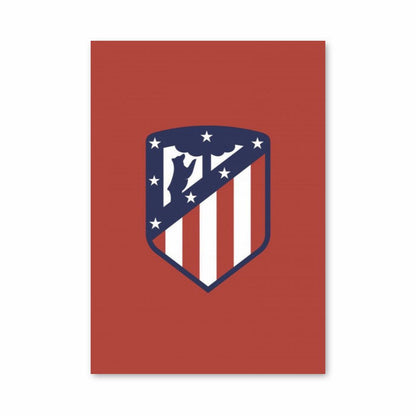 Poster mit Atlético-Madrid-Logo