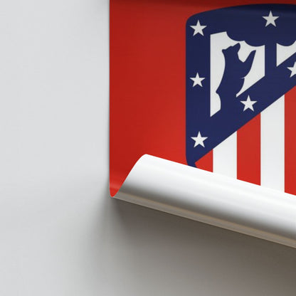 Poster mit Atlético-Madrid-Logo