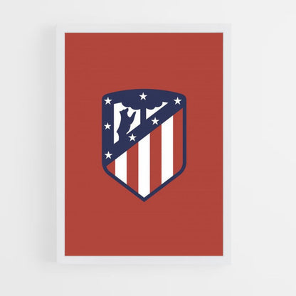 Poster mit Atlético-Madrid-Logo