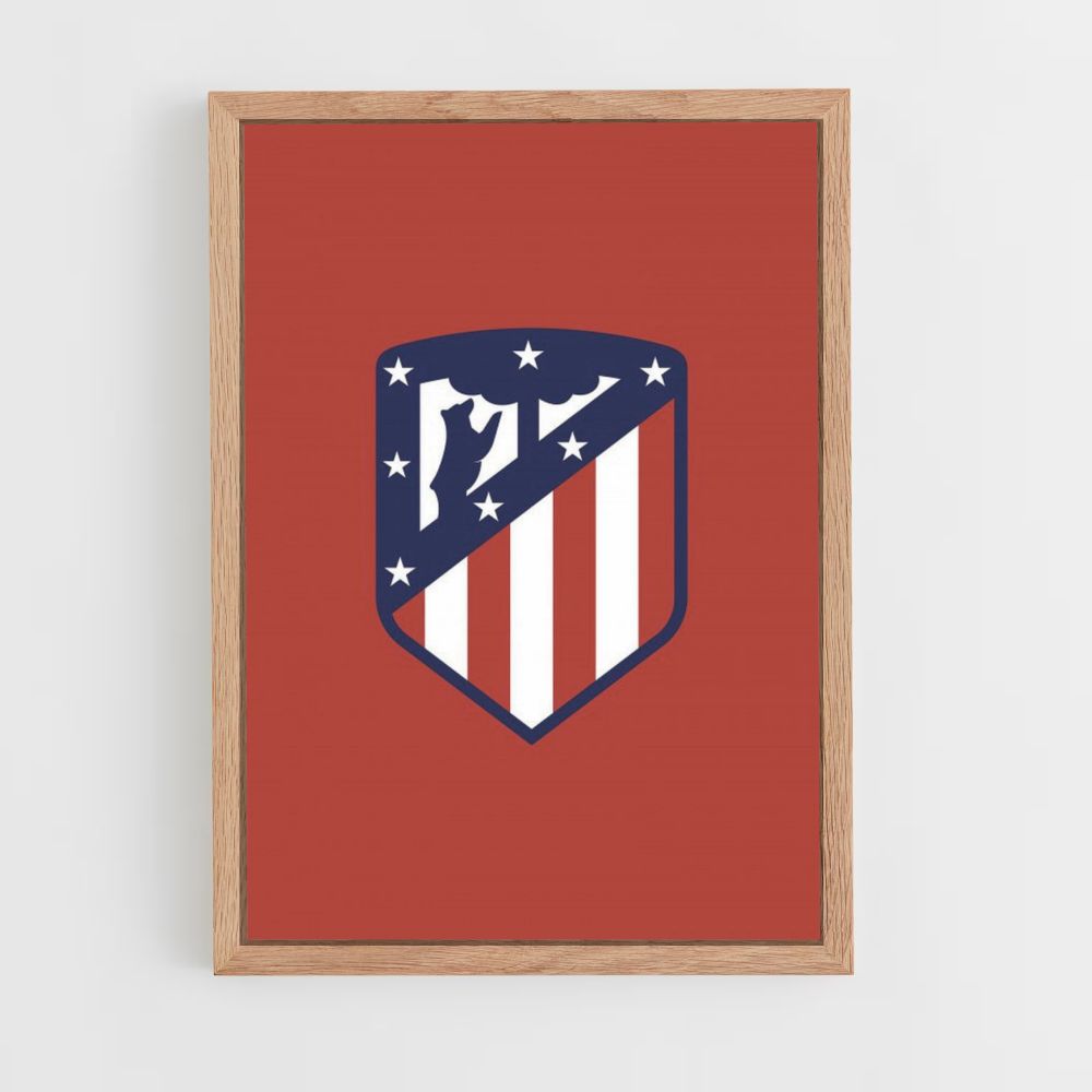 Poster mit Atlético-Madrid-Logo