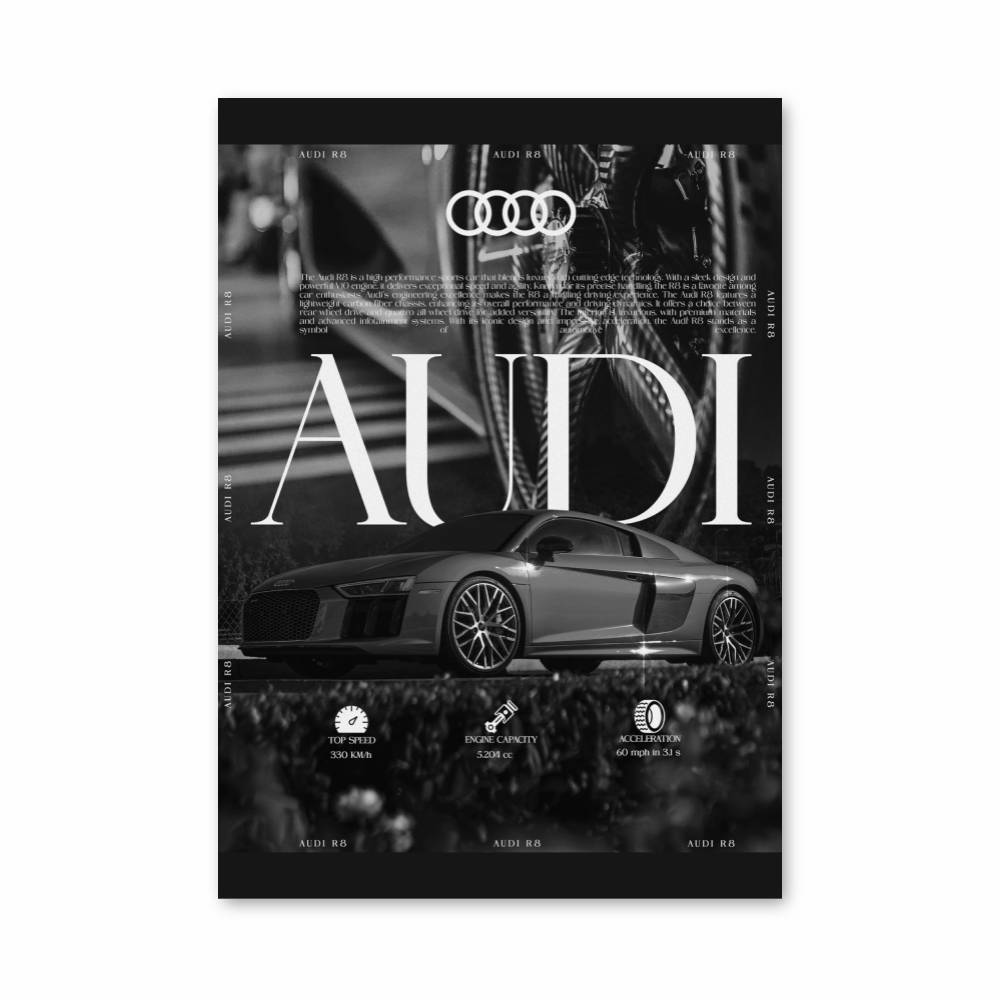 Poster R8 Audi