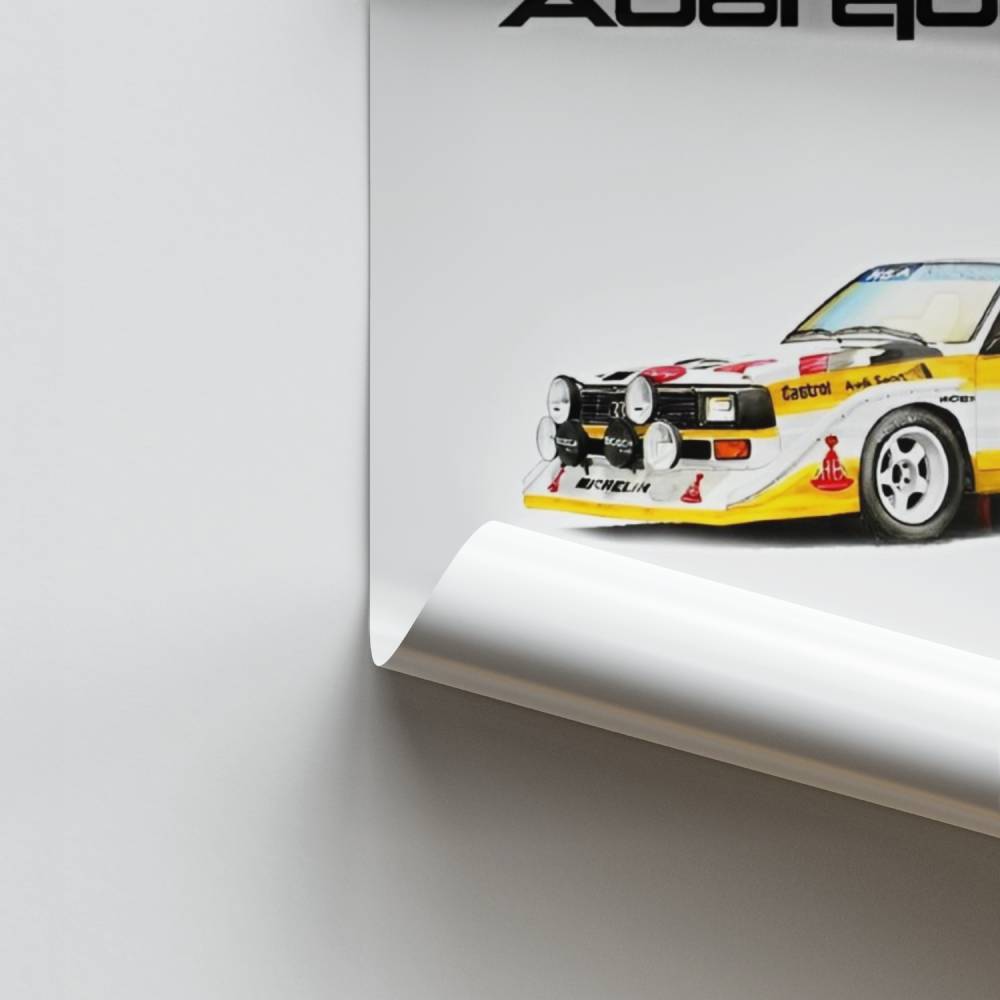 Plakat Audi Quattro 1985