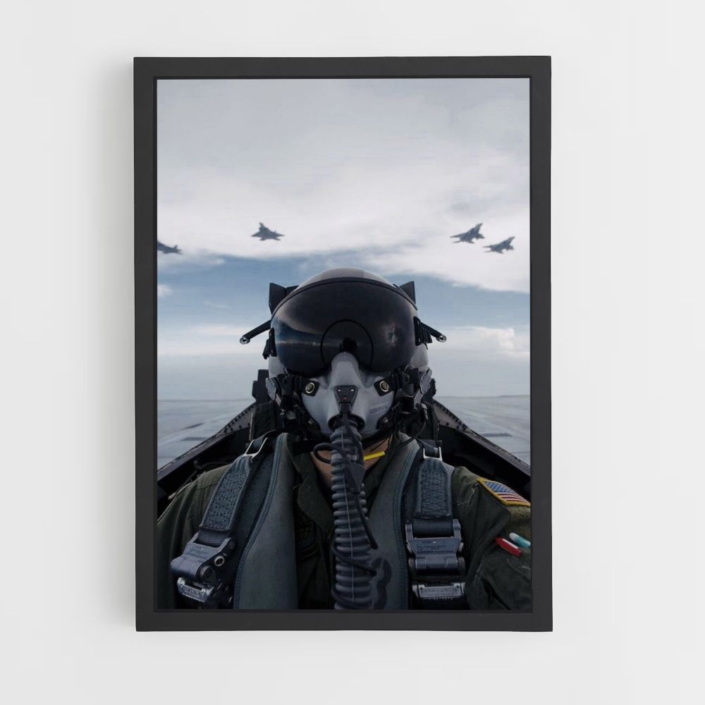 Pilot im Himmel Poster