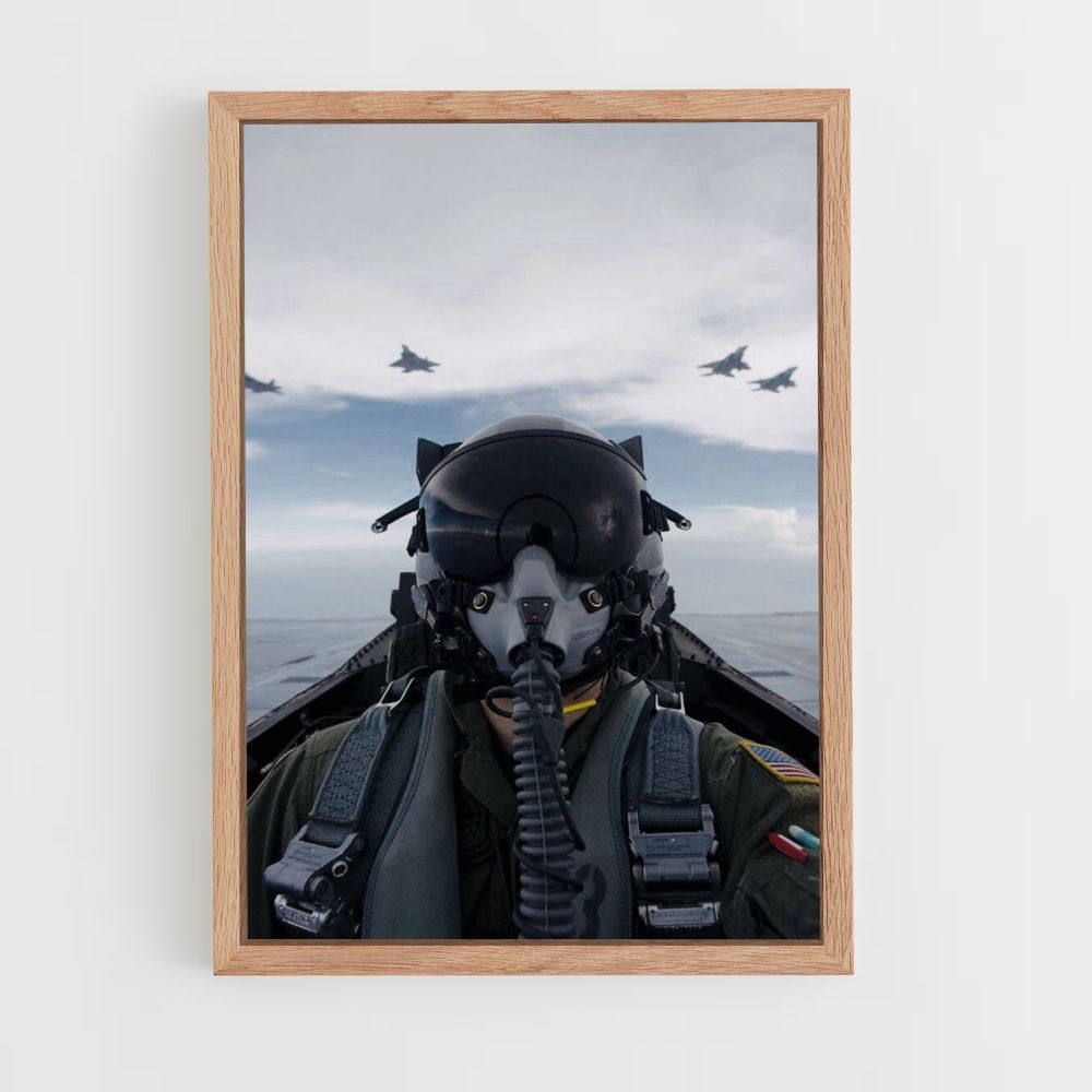 Pilot im Himmel Poster