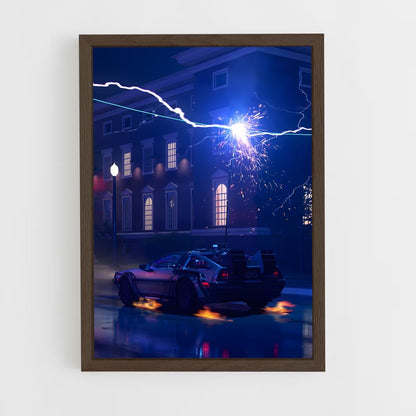 back-to-the-future-11 cadre Bois foncé