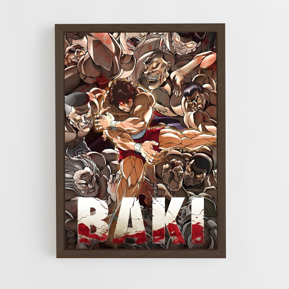 baki-3 cadre Bois foncé