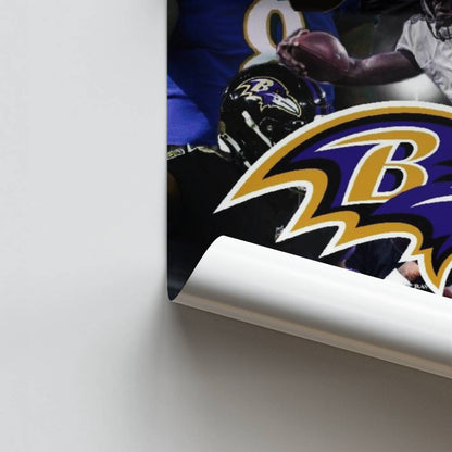 Collage-Poster der Baltimore Ravens