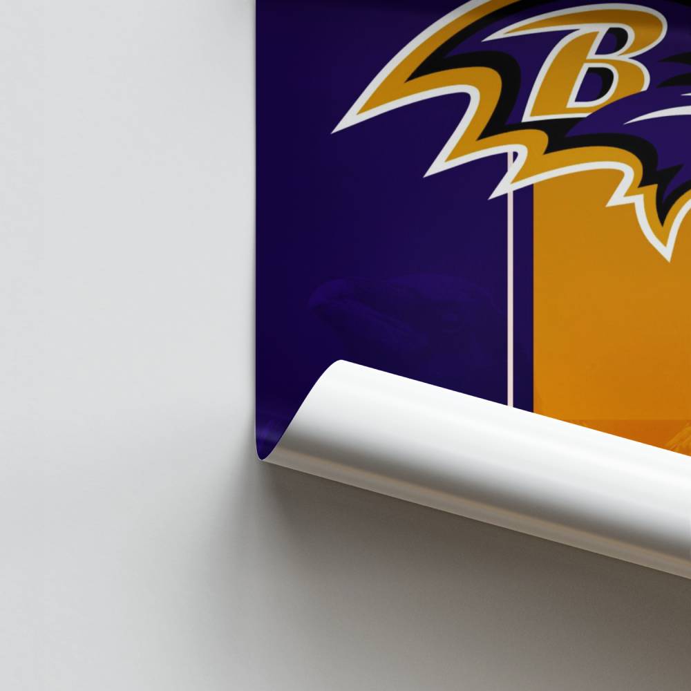 Logo-Poster der Baltimore Ravens