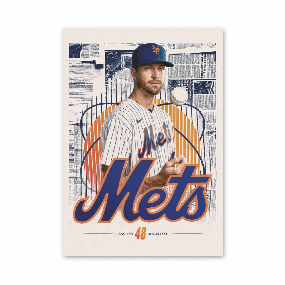 Poster Baseball Mets