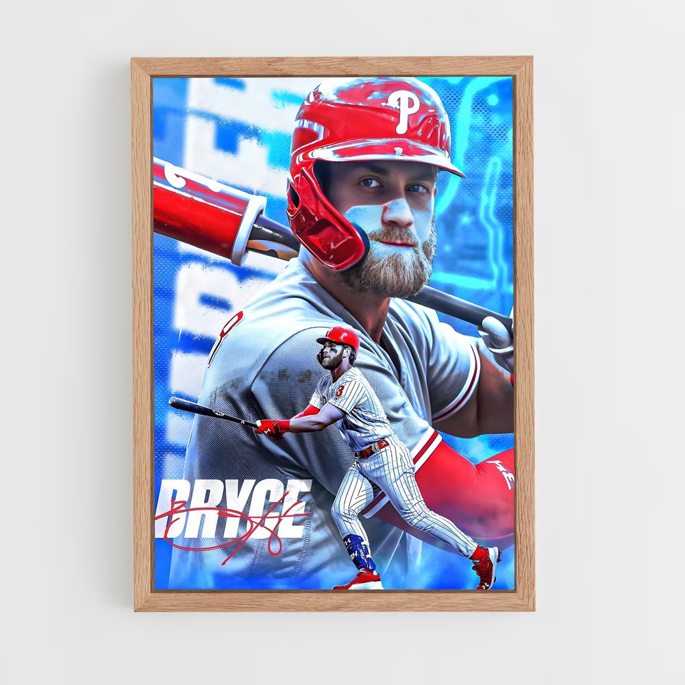 baseball-3 cadre Bois clair