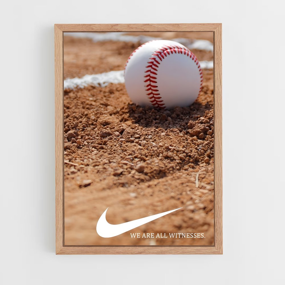 baseball-4 cadre Bois clair