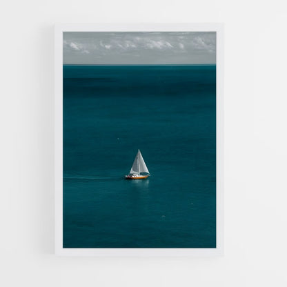 bateaux-9 cadre Blanc