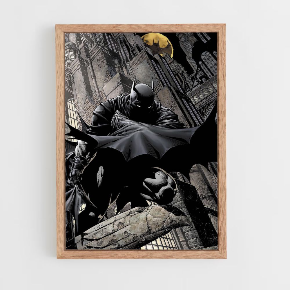 Poster Batman-Zeichnung