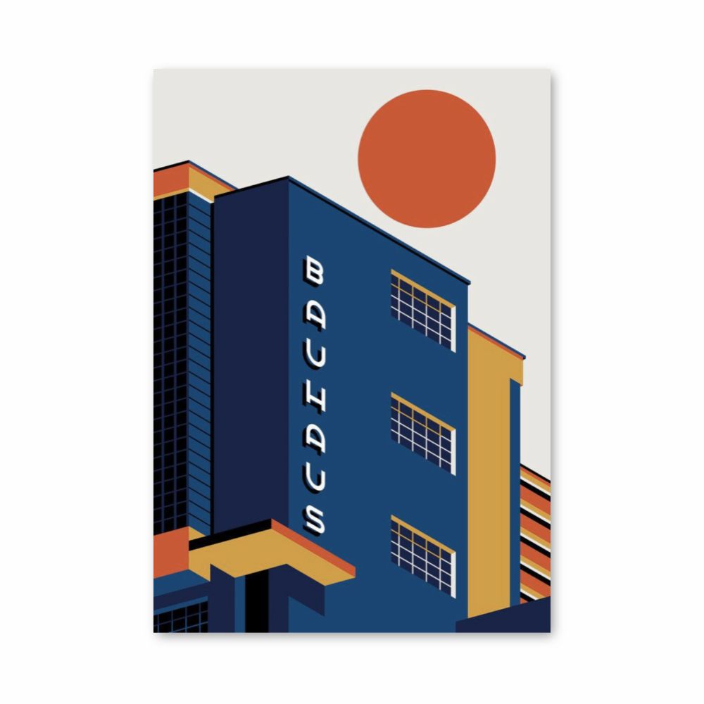 Poster Bauhaus-Gebäude