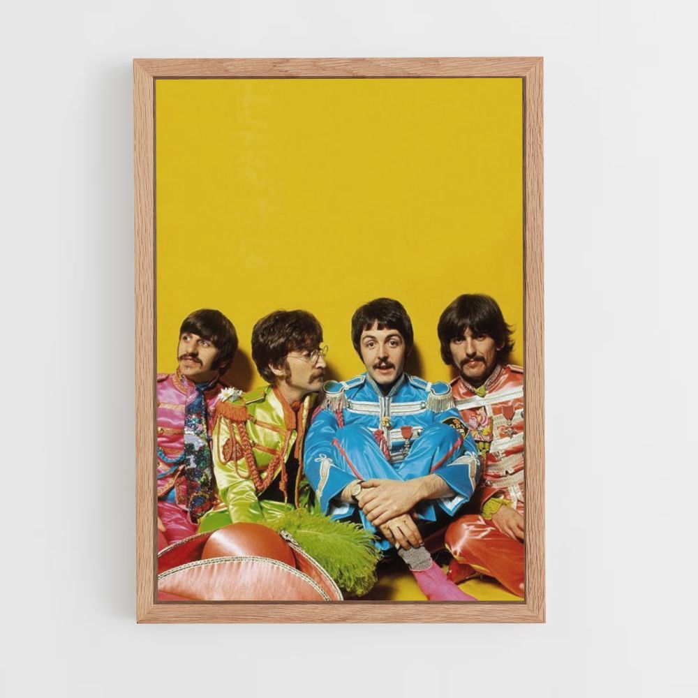 Poster Die Beatles bunt