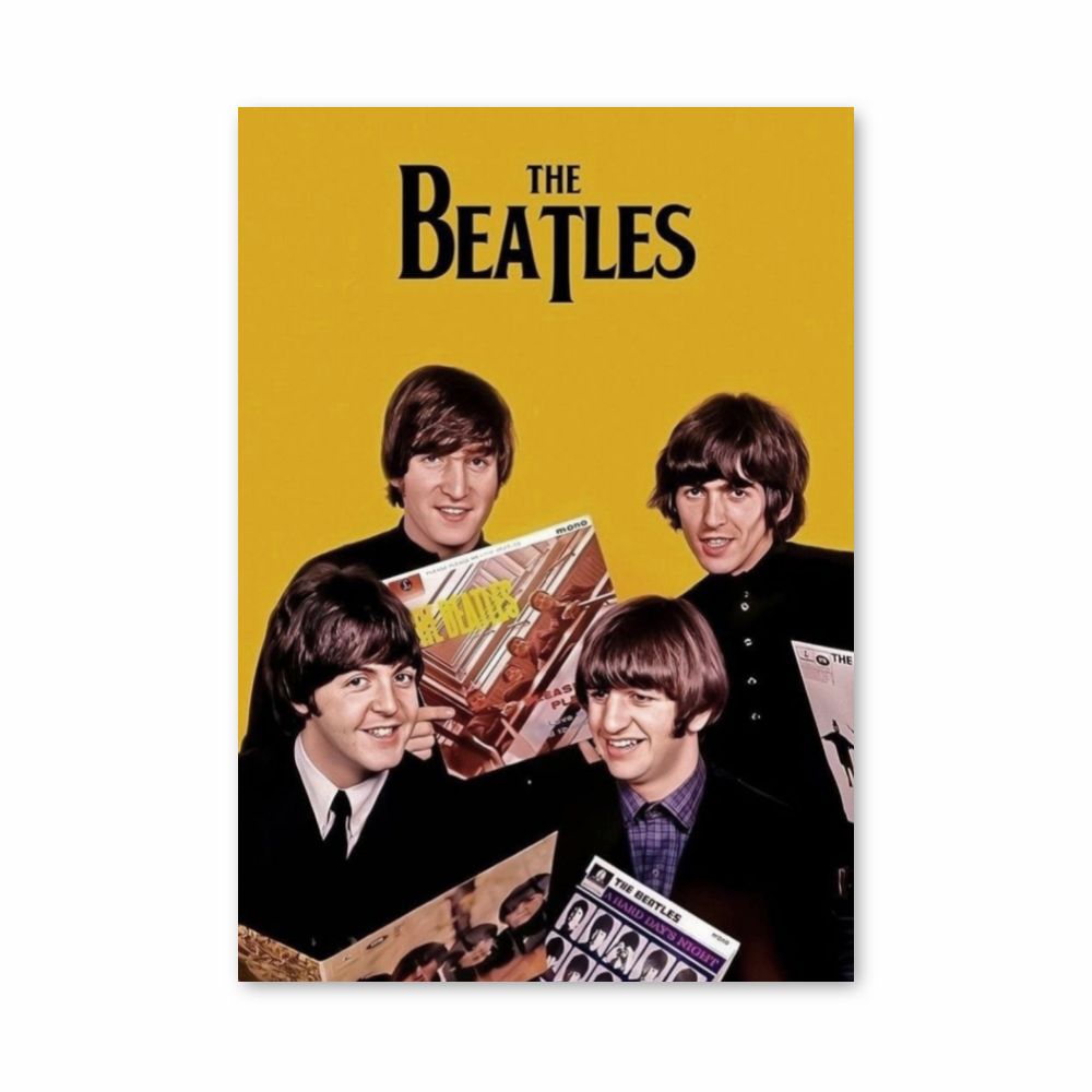 Poster The Beatles Gelb