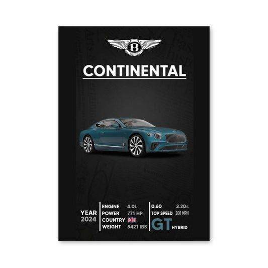 Poster Bentley Continental