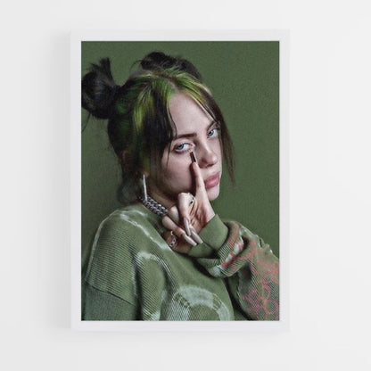 Poster Billie Eilish Green