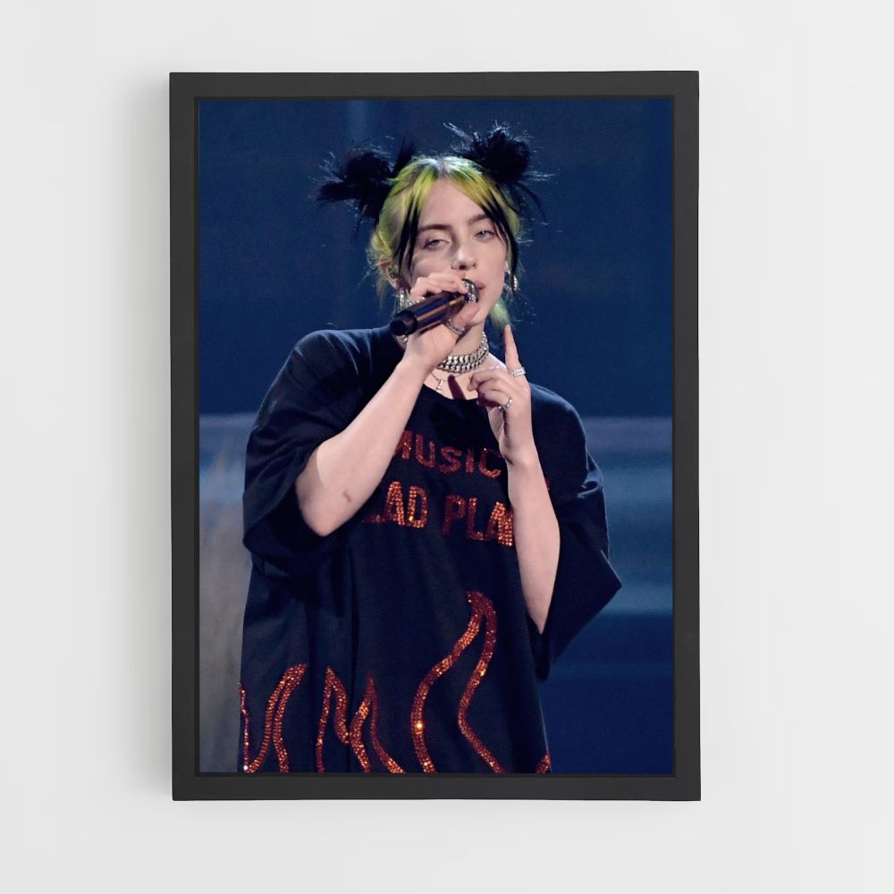 Poster Billie Eilish singt