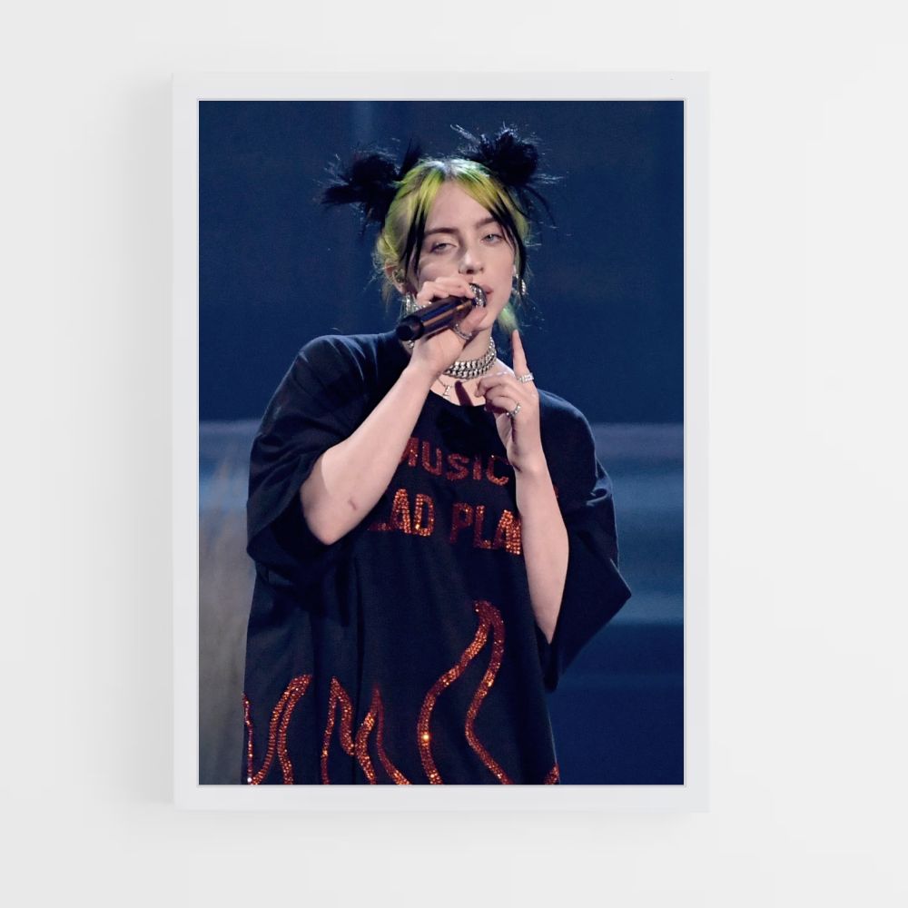 Poster Billie Eilish singt