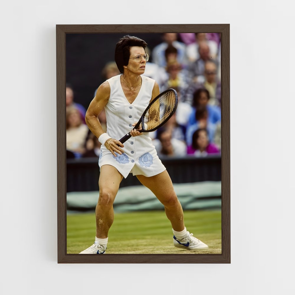 billie-jean-king-2 cadre Bois foncé