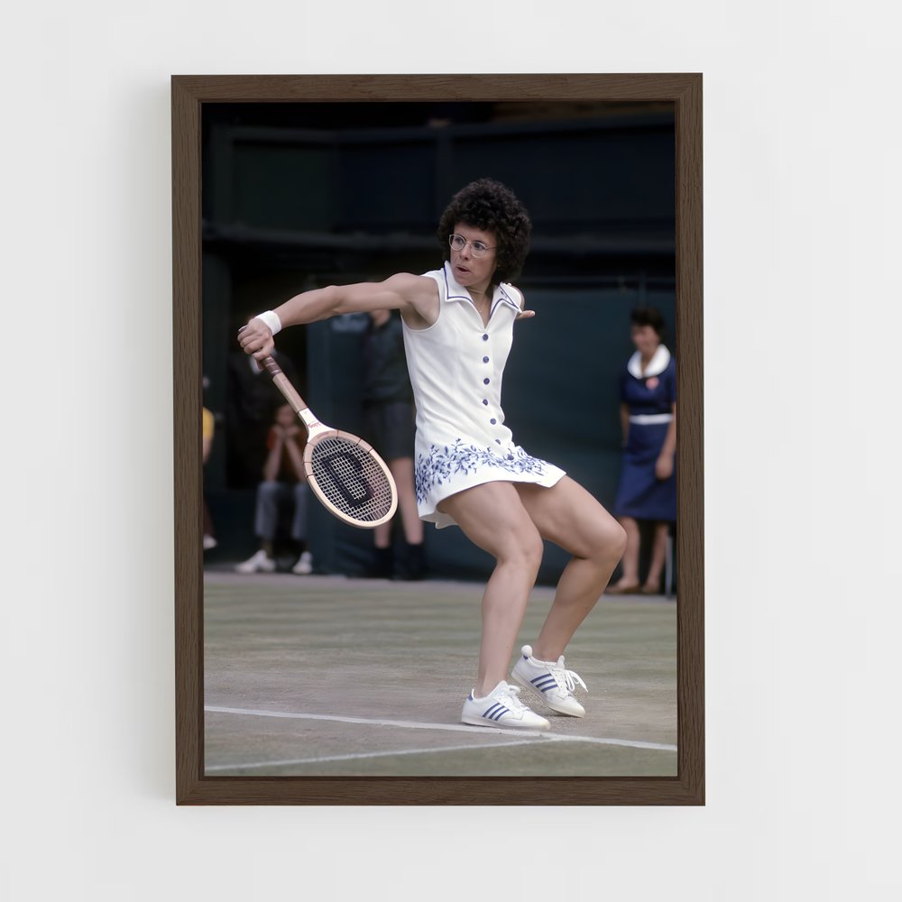 billie-jean-king-3 cadre Bois foncé