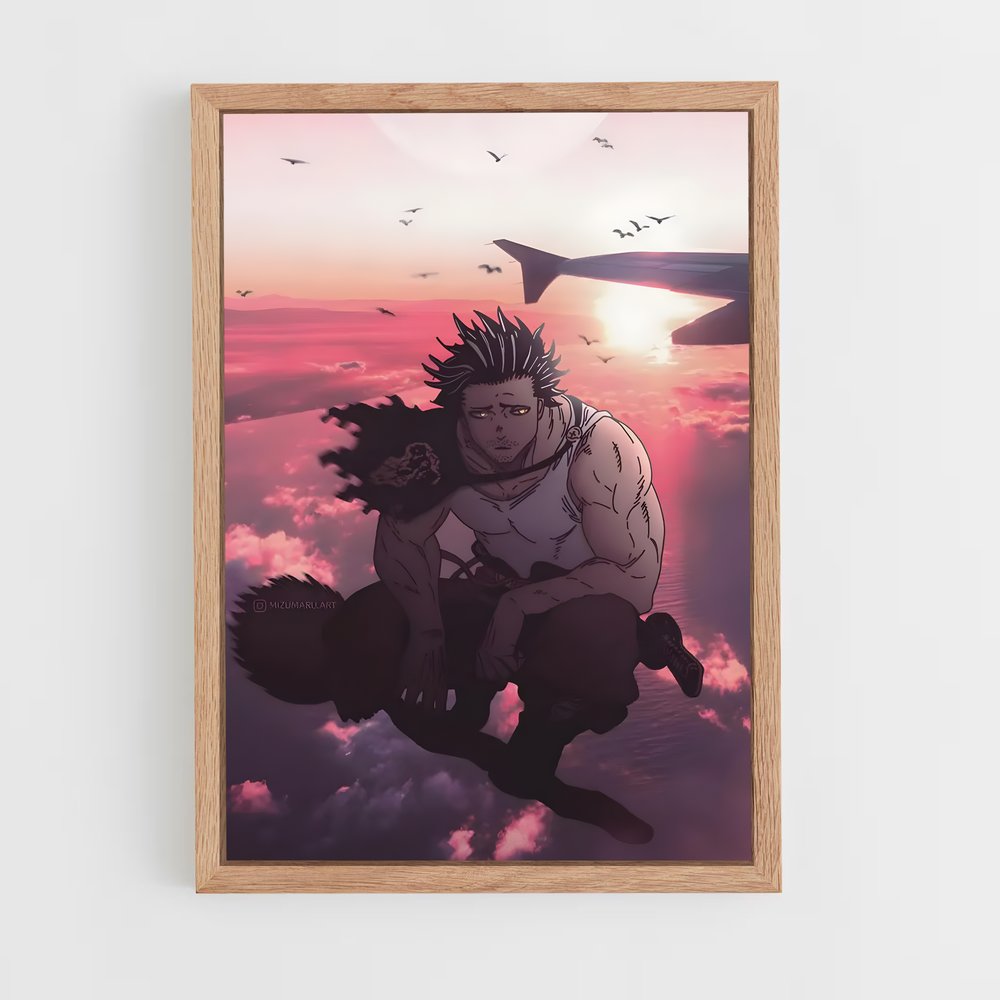 black-clover-11 cadre Bois clair