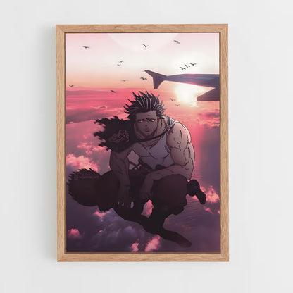 black-clover-11 cadre Bois clair