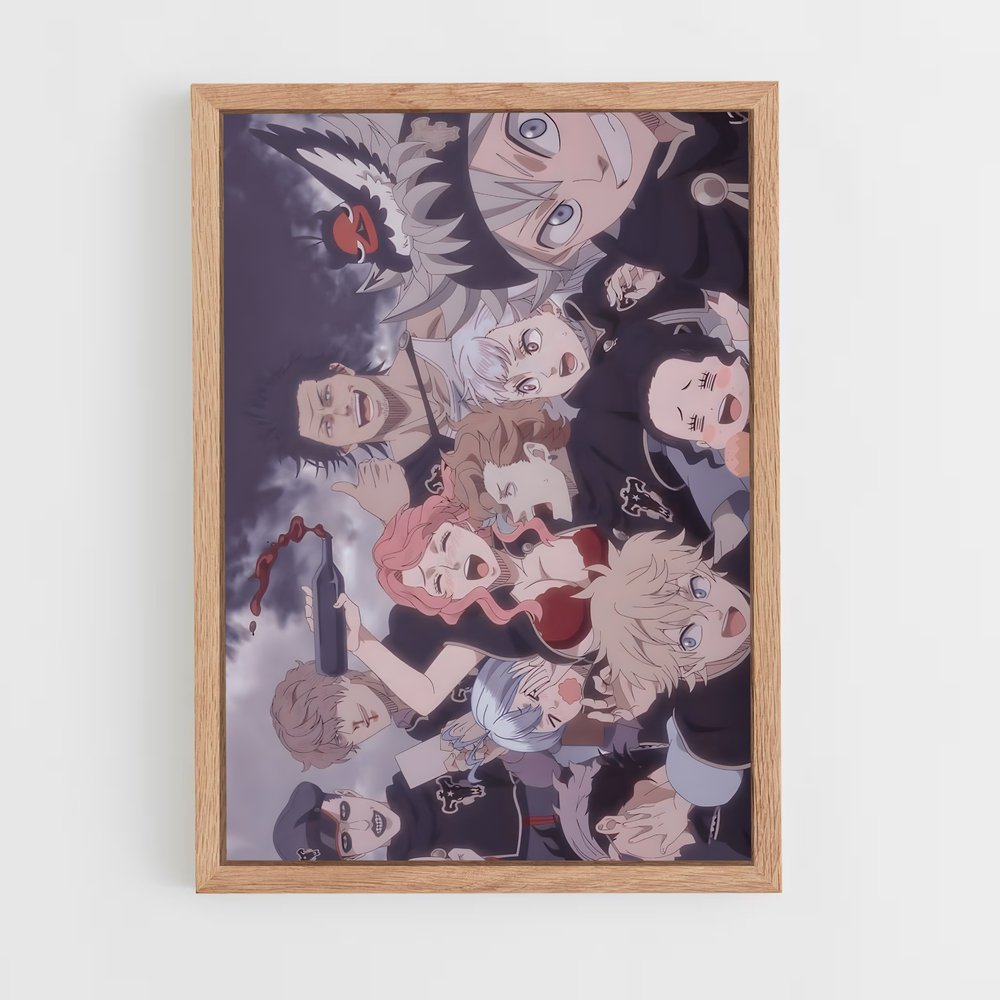 black-clover-13 cadre Bois clair