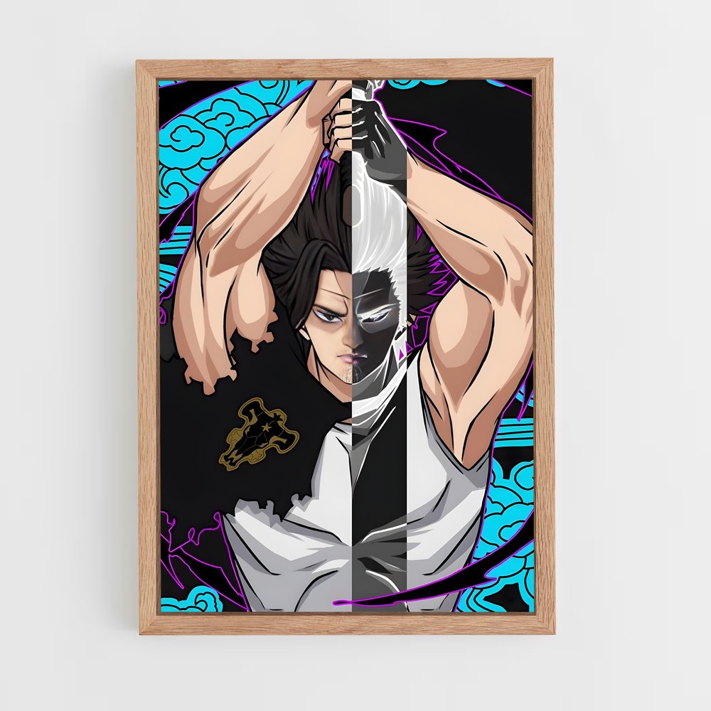 black-clover-21 cadre Bois clair