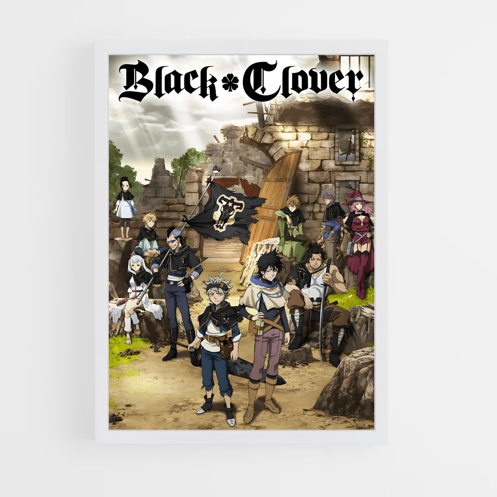 black-clover-3 cadre Blanc