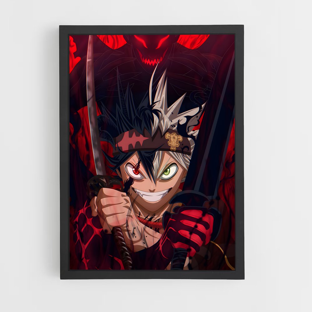 black-clover-8 cadre Noir