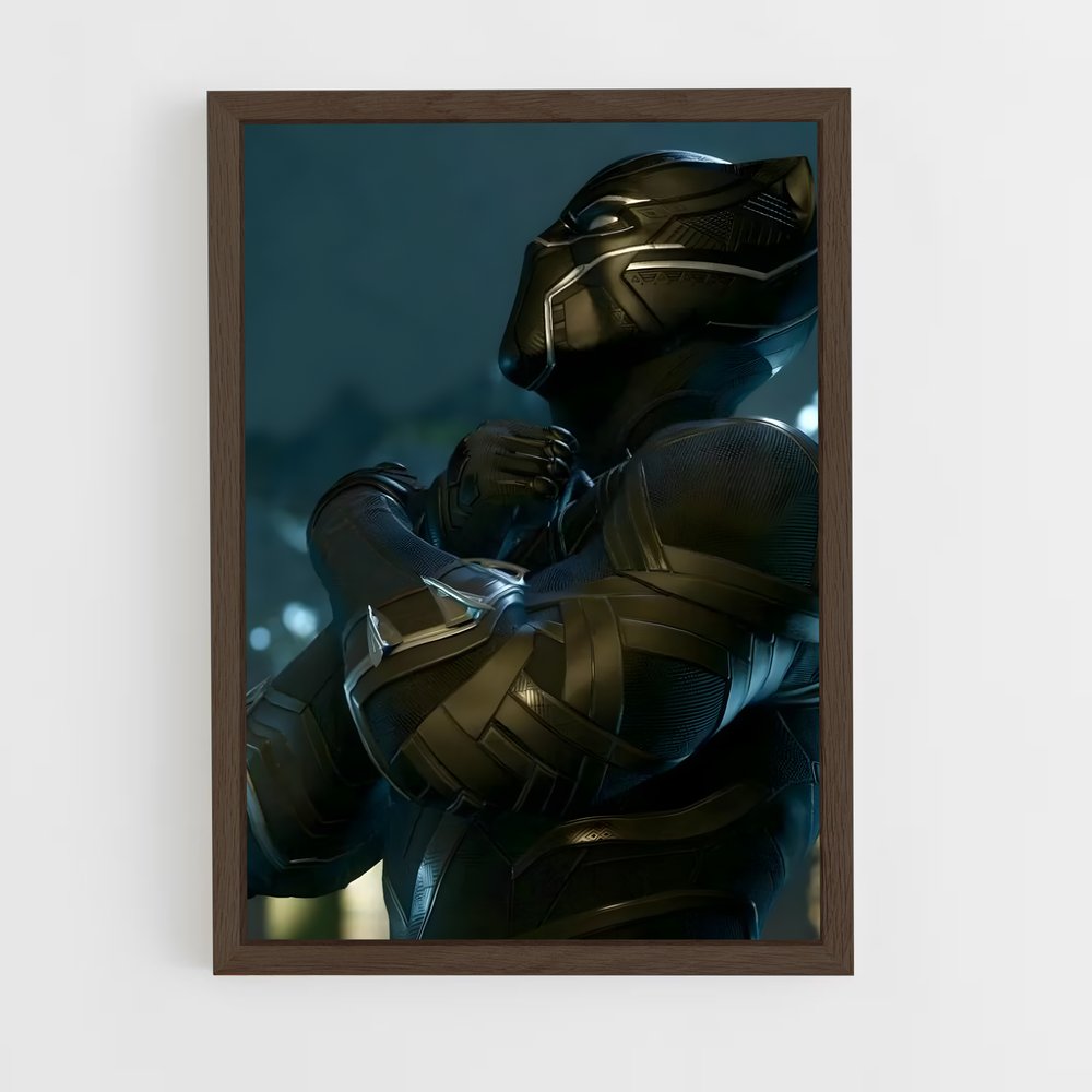 black-panther-5 cadre Bois foncé