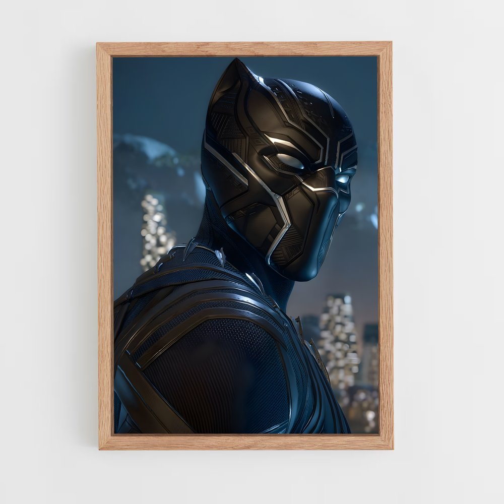 black-panther-9 cadre Bois clair