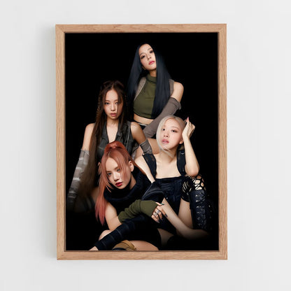 blackpink-5 cadre Bois clair
