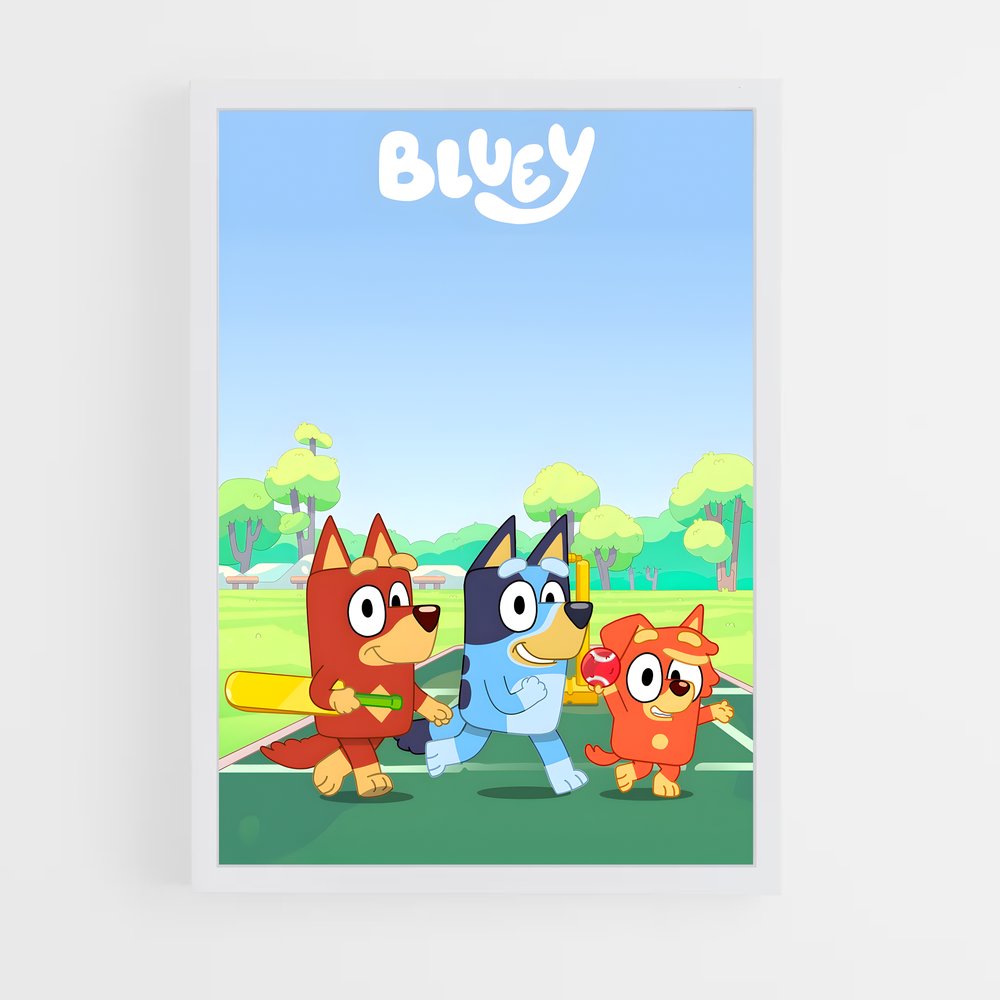 bluey-14 cadre Blanc