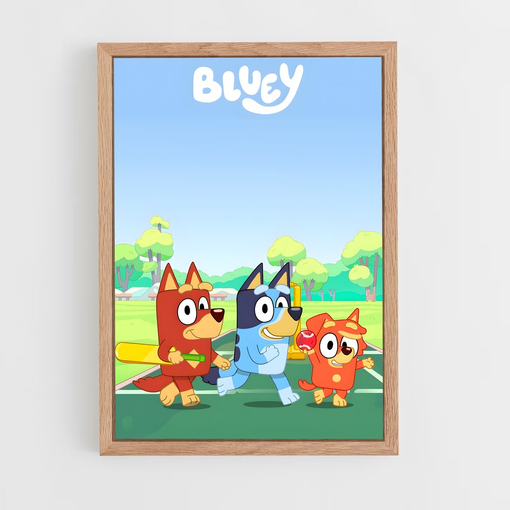 bluey-14 cadre Bois clair
